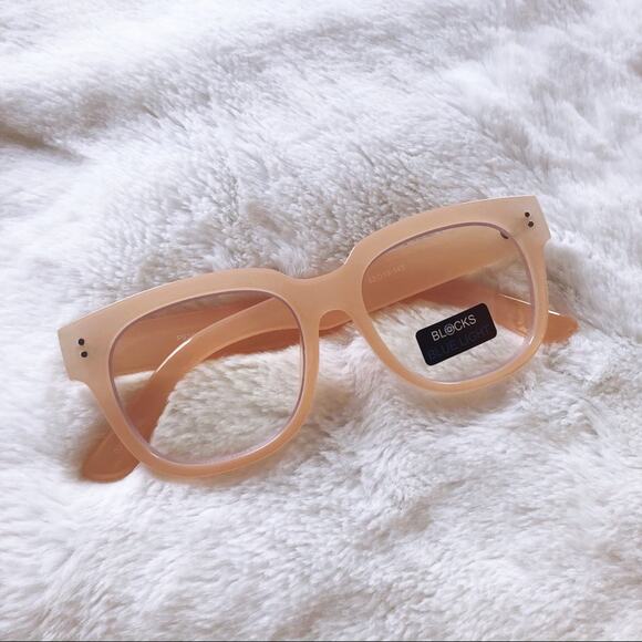 Juliette Clear Pink Computer Blue Light Glasses - Picture 3 of 9